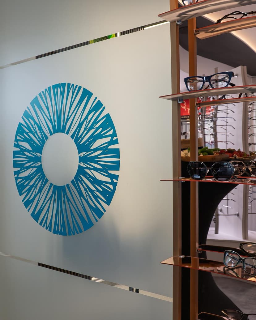 Doctor examining a patient's eyes